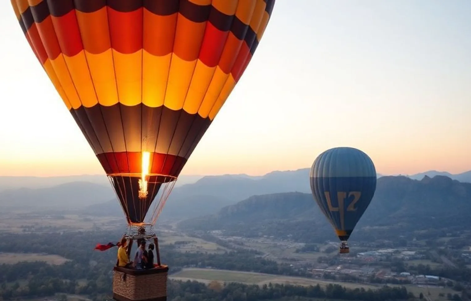 Corporate hot air balloon adventure experience